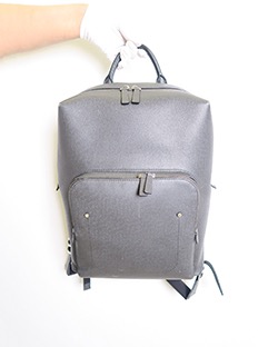 Grigori Backpack, Canvas, Taiga Leather, Black, TR2166